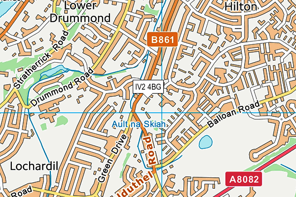 IV2 4BG map - OS VectorMap District (Ordnance Survey)