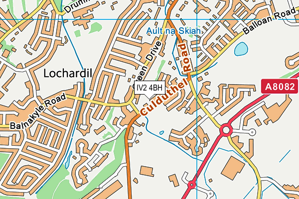 IV2 4BH map - OS VectorMap District (Ordnance Survey)