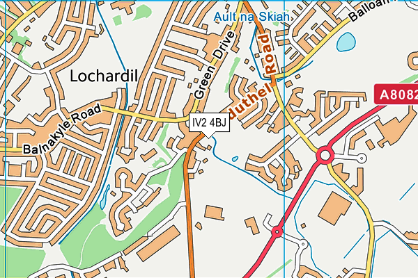 IV2 4BJ map - OS VectorMap District (Ordnance Survey)