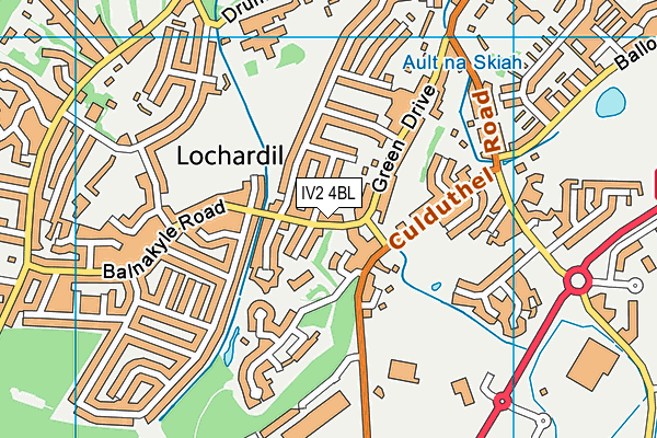 IV2 4BL map - OS VectorMap District (Ordnance Survey)