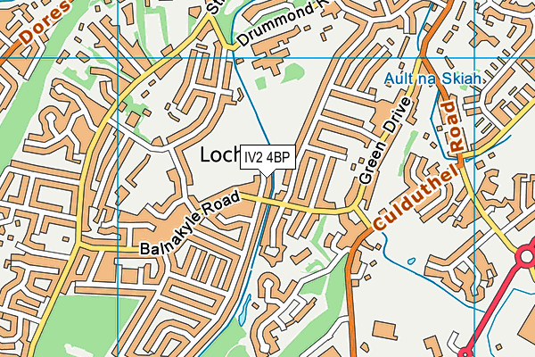 IV2 4BP map - OS VectorMap District (Ordnance Survey)