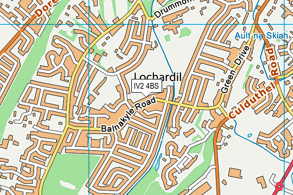 IV2 4BS map - OS VectorMap District (Ordnance Survey)