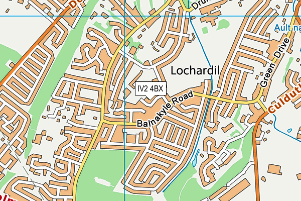 IV2 4BX map - OS VectorMap District (Ordnance Survey)