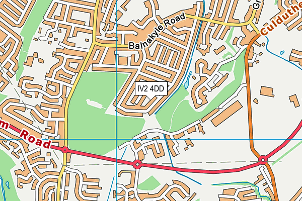 IV2 4DD map - OS VectorMap District (Ordnance Survey)