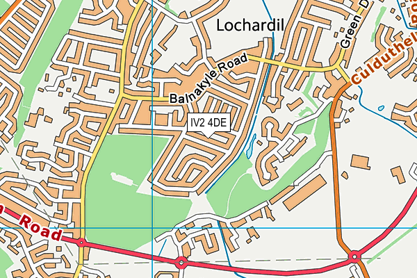 IV2 4DE map - OS VectorMap District (Ordnance Survey)