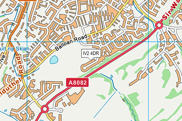 IV2 4DR map - OS VectorMap District (Ordnance Survey)