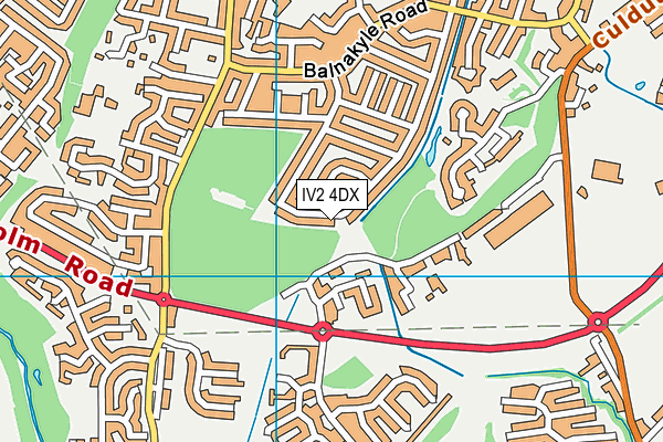 IV2 4DX map - OS VectorMap District (Ordnance Survey)