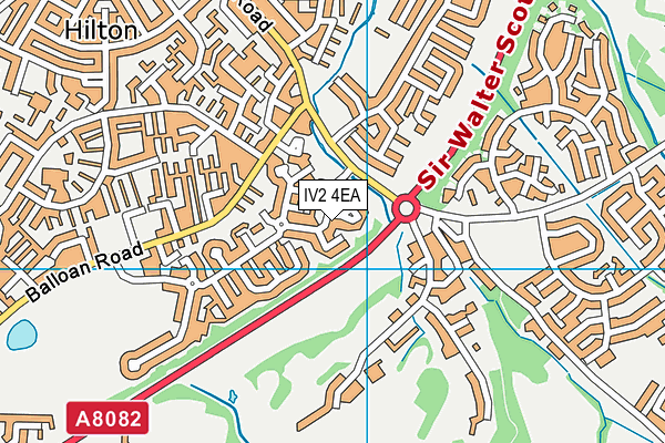 IV2 4EA map - OS VectorMap District (Ordnance Survey)