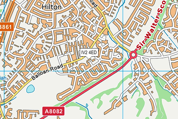 IV2 4ED map - OS VectorMap District (Ordnance Survey)