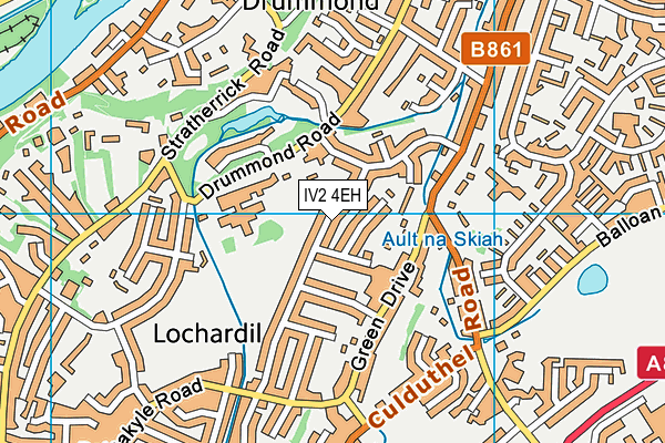 IV2 4EH map - OS VectorMap District (Ordnance Survey)