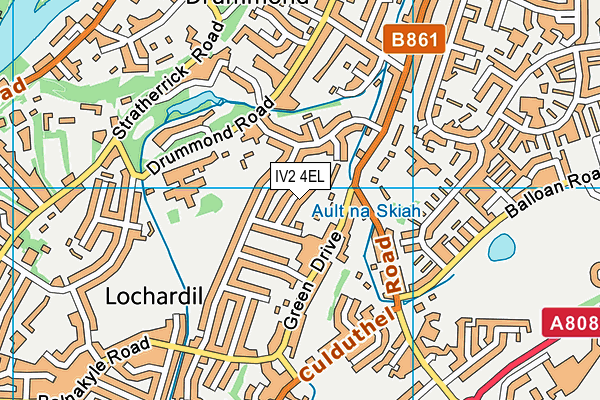IV2 4EL map - OS VectorMap District (Ordnance Survey)