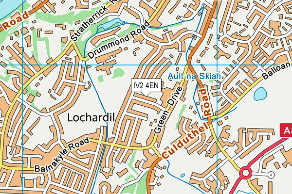 IV2 4EN map - OS VectorMap District (Ordnance Survey)