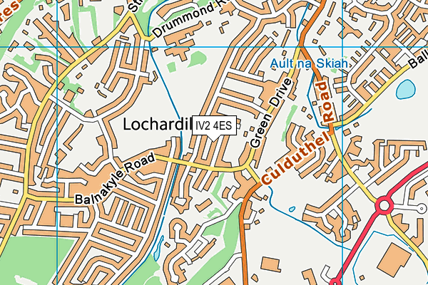 IV2 4ES map - OS VectorMap District (Ordnance Survey)