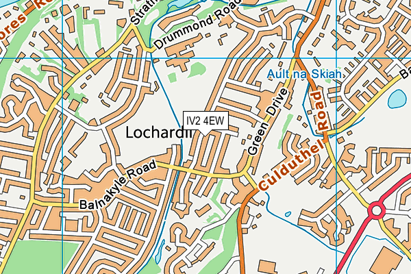 IV2 4EW map - OS VectorMap District (Ordnance Survey)