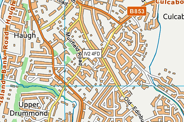 IV2 4FD map - OS VectorMap District (Ordnance Survey)