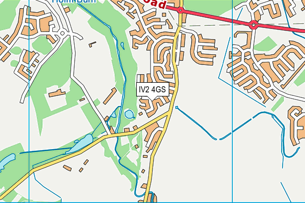 IV2 4GS map - OS VectorMap District (Ordnance Survey)