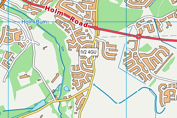 IV2 4GU map - OS VectorMap District (Ordnance Survey)