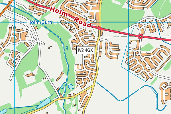 IV2 4GX map - OS VectorMap District (Ordnance Survey)