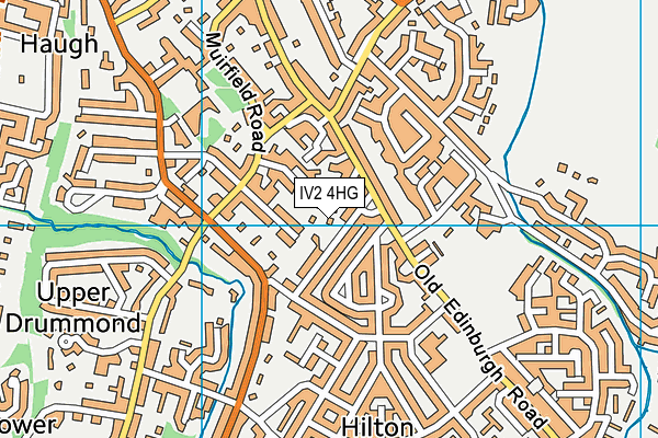 IV2 4HG map - OS VectorMap District (Ordnance Survey)