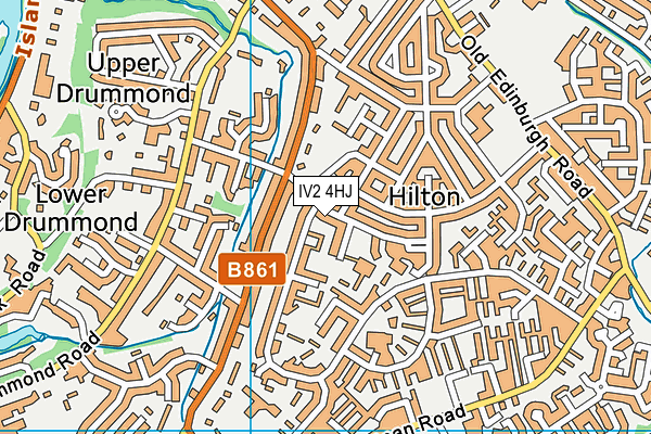 IV2 4HJ map - OS VectorMap District (Ordnance Survey)