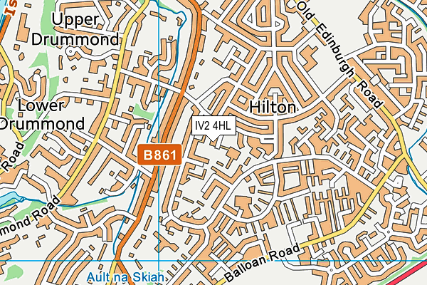 IV2 4HL map - OS VectorMap District (Ordnance Survey)