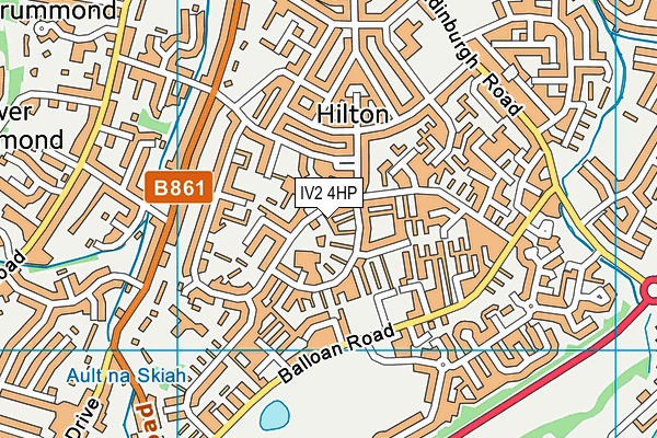 IV2 4HP map - OS VectorMap District (Ordnance Survey)