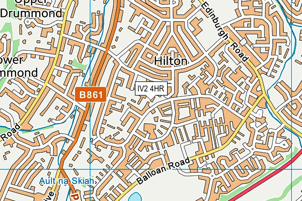 IV2 4HR map - OS VectorMap District (Ordnance Survey)
