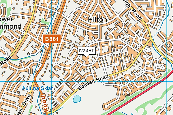 IV2 4HT map - OS VectorMap District (Ordnance Survey)