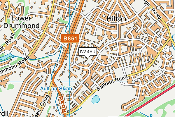 IV2 4HU map - OS VectorMap District (Ordnance Survey)