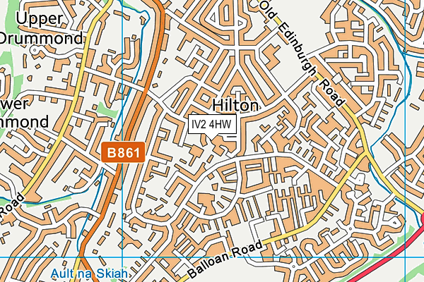 IV2 4HW map - OS VectorMap District (Ordnance Survey)