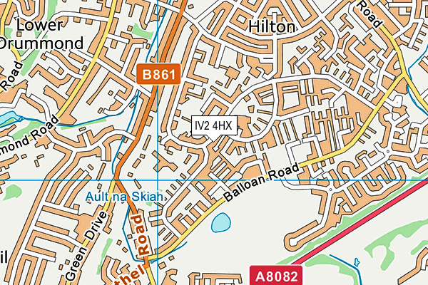 IV2 4HX map - OS VectorMap District (Ordnance Survey)