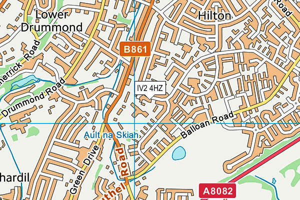 IV2 4HZ map - OS VectorMap District (Ordnance Survey)