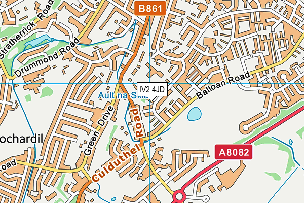 IV2 4JD map - OS VectorMap District (Ordnance Survey)