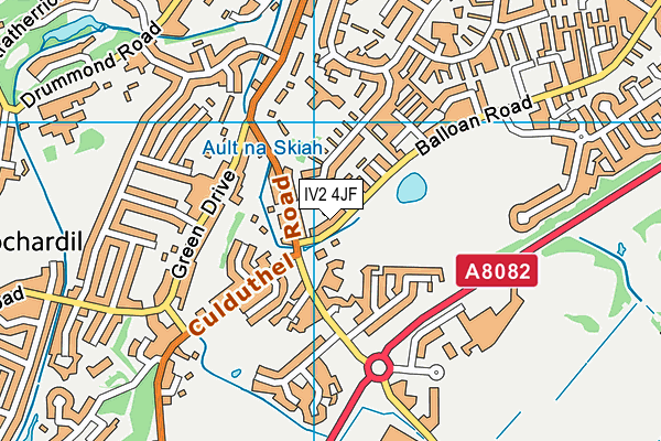 IV2 4JF map - OS VectorMap District (Ordnance Survey)