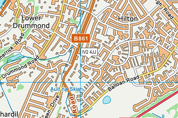 IV2 4JJ map - OS VectorMap District (Ordnance Survey)