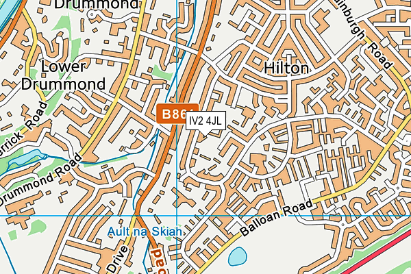 IV2 4JL map - OS VectorMap District (Ordnance Survey)