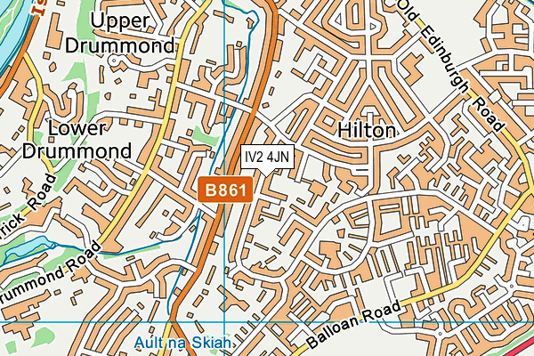 IV2 4JN map - OS VectorMap District (Ordnance Survey)