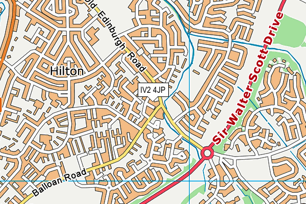 IV2 4JP map - OS VectorMap District (Ordnance Survey)