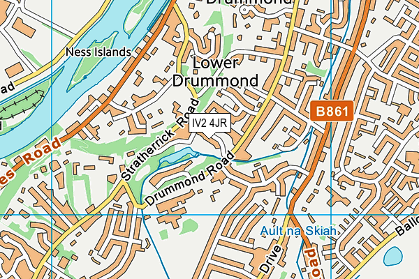 IV2 4JR map - OS VectorMap District (Ordnance Survey)