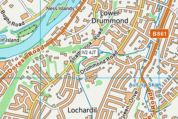 IV2 4JT map - OS VectorMap District (Ordnance Survey)