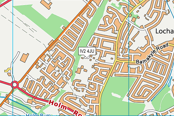 IV2 4JU map - OS VectorMap District (Ordnance Survey)