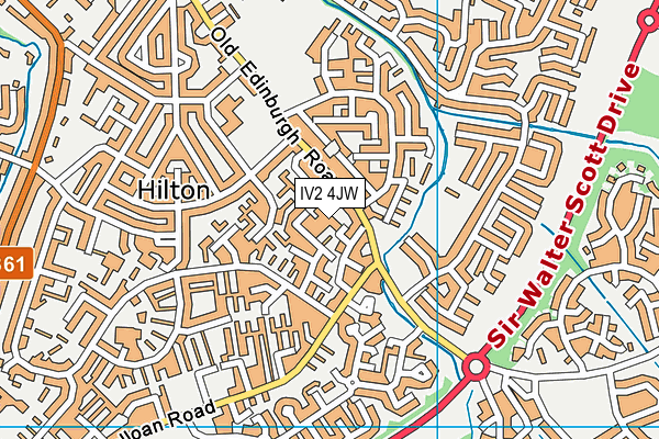 IV2 4JW map - OS VectorMap District (Ordnance Survey)