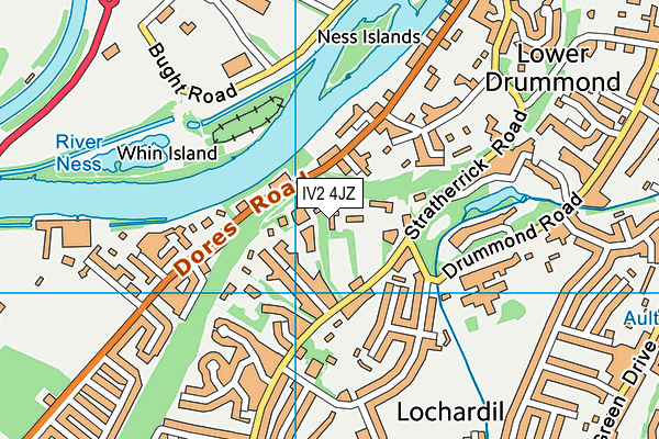 IV2 4JZ map - OS VectorMap District (Ordnance Survey)