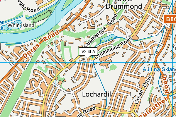 IV2 4LA map - OS VectorMap District (Ordnance Survey)