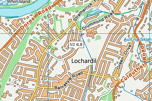 IV2 4LB map - OS VectorMap District (Ordnance Survey)