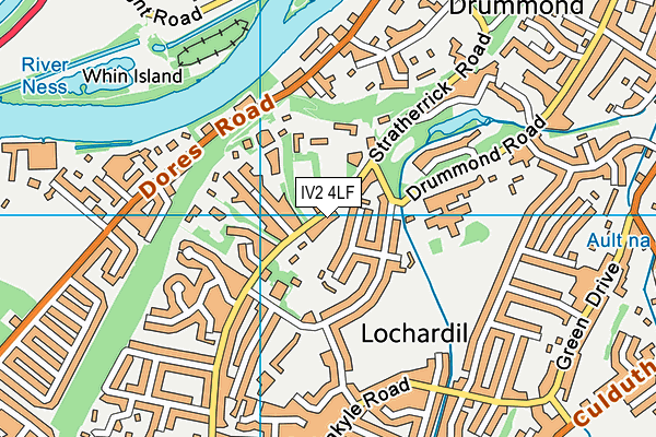 IV2 4LF map - OS VectorMap District (Ordnance Survey)