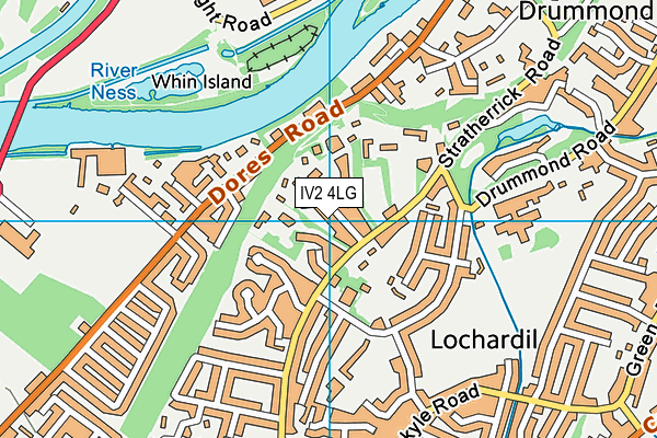 IV2 4LG map - OS VectorMap District (Ordnance Survey)