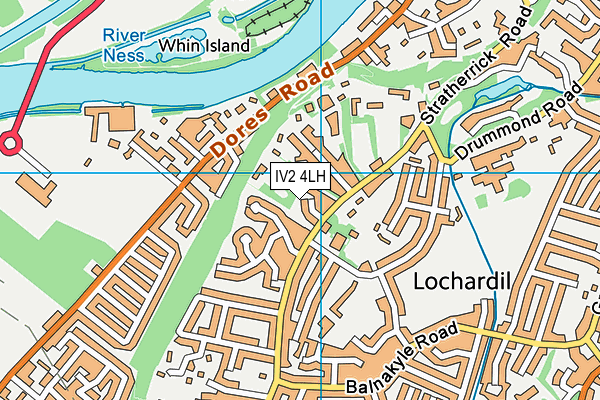 IV2 4LH map - OS VectorMap District (Ordnance Survey)