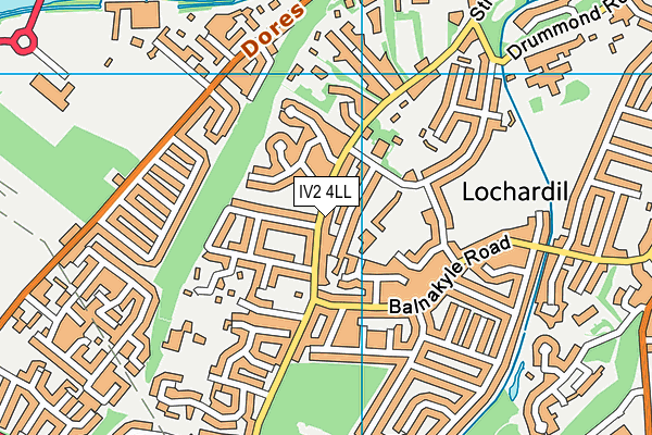 IV2 4LL map - OS VectorMap District (Ordnance Survey)