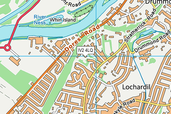 IV2 4LQ map - OS VectorMap District (Ordnance Survey)